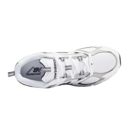 White-Navy - Side - New Balance Womens-Ladies 408 V1 Leather Trainers