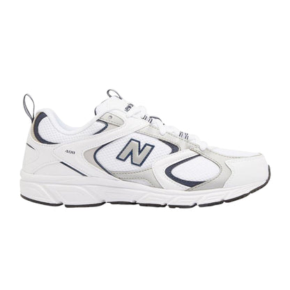 White-Navy - Front - New Balance Womens-Ladies 408 V1 Leather Trainers