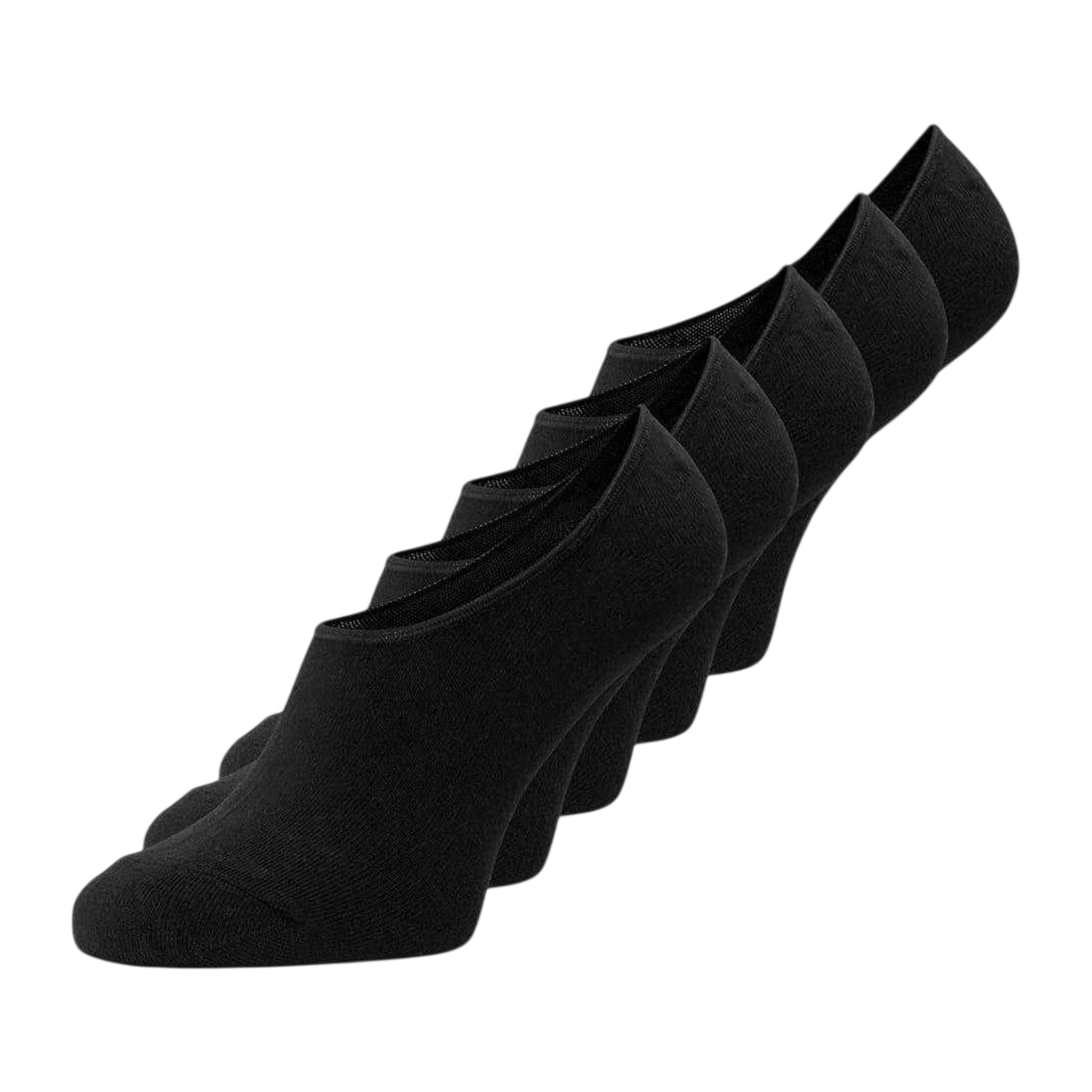 Black - Back - Jack And Jones Unisex Adult Liner Socks (Pack of 10)