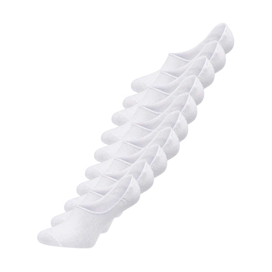 White - Front - Jack And Jones Unisex Adult Liner Socks (Pack of 10)