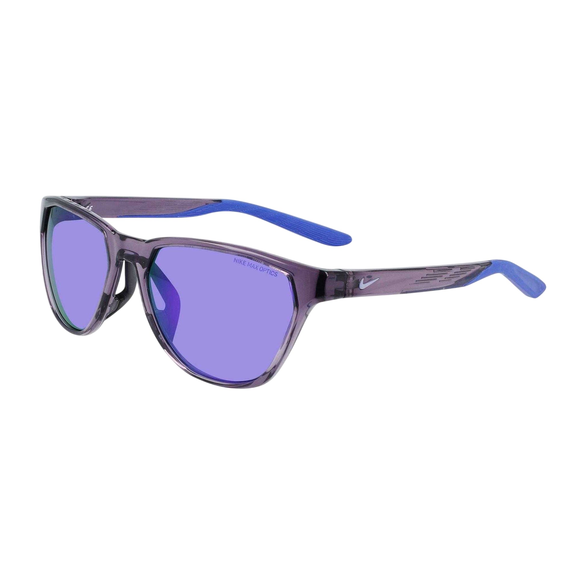 Purple-Grey-Violet - Front - Nike Mens Maverick Rise Square Frame Sunglasses