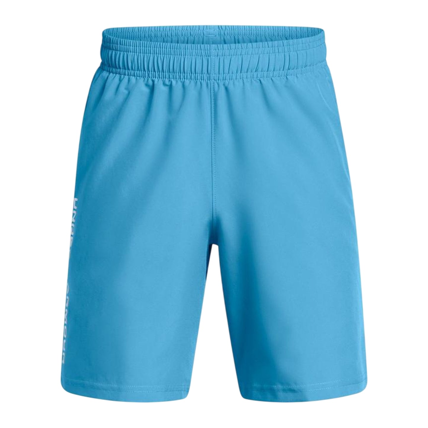 Blue - Front - Under Armour Boys Tech Woven Wordmark Shorts