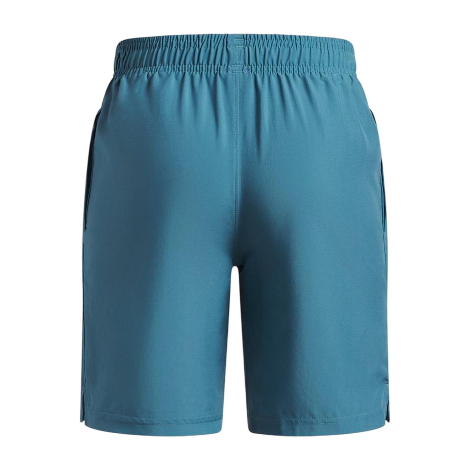 Dark Blue - Back - Under Armour Boys Tech Woven Wordmark Shorts
