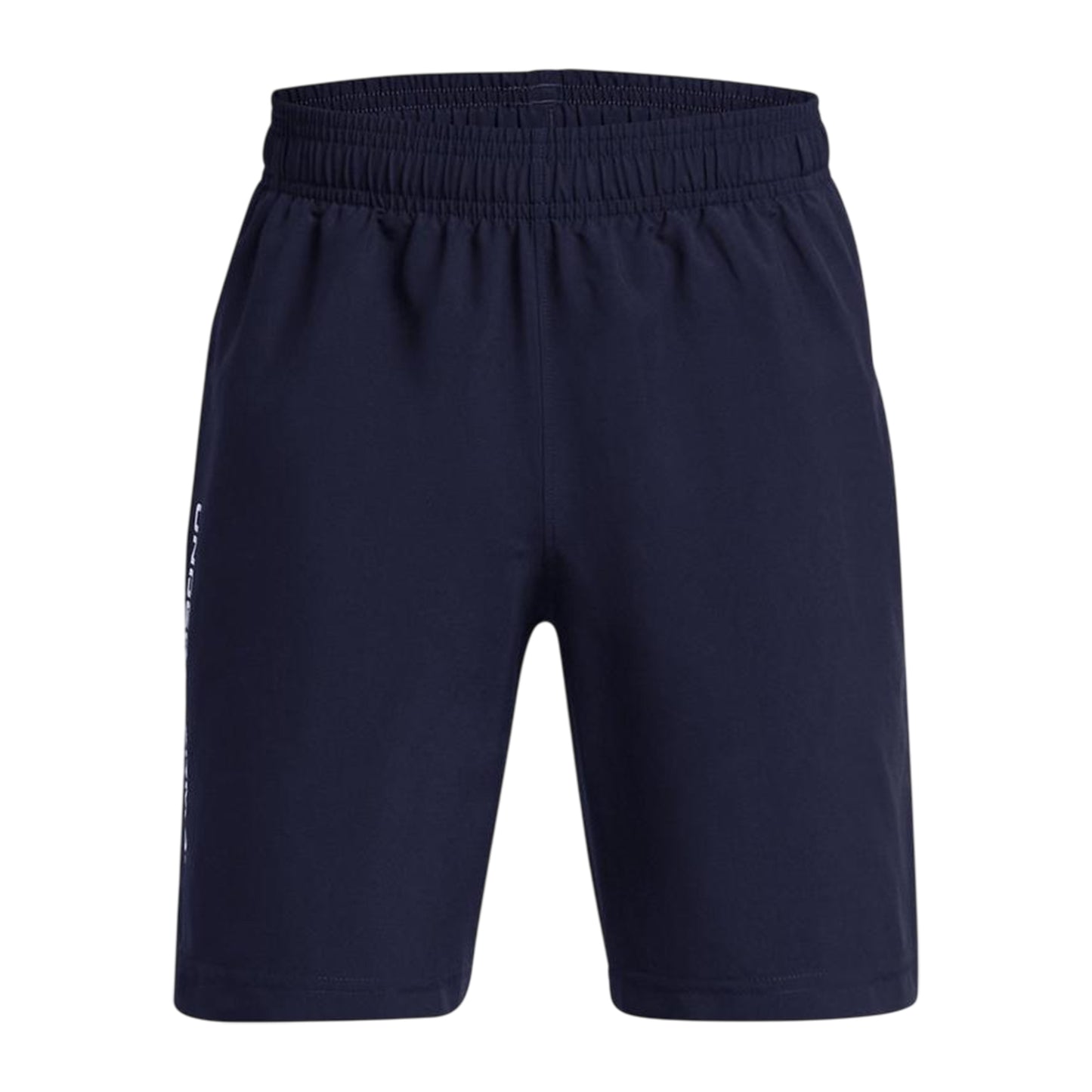 Academy Blue - Front - Under Armour Boys Tech Woven Wordmark Shorts