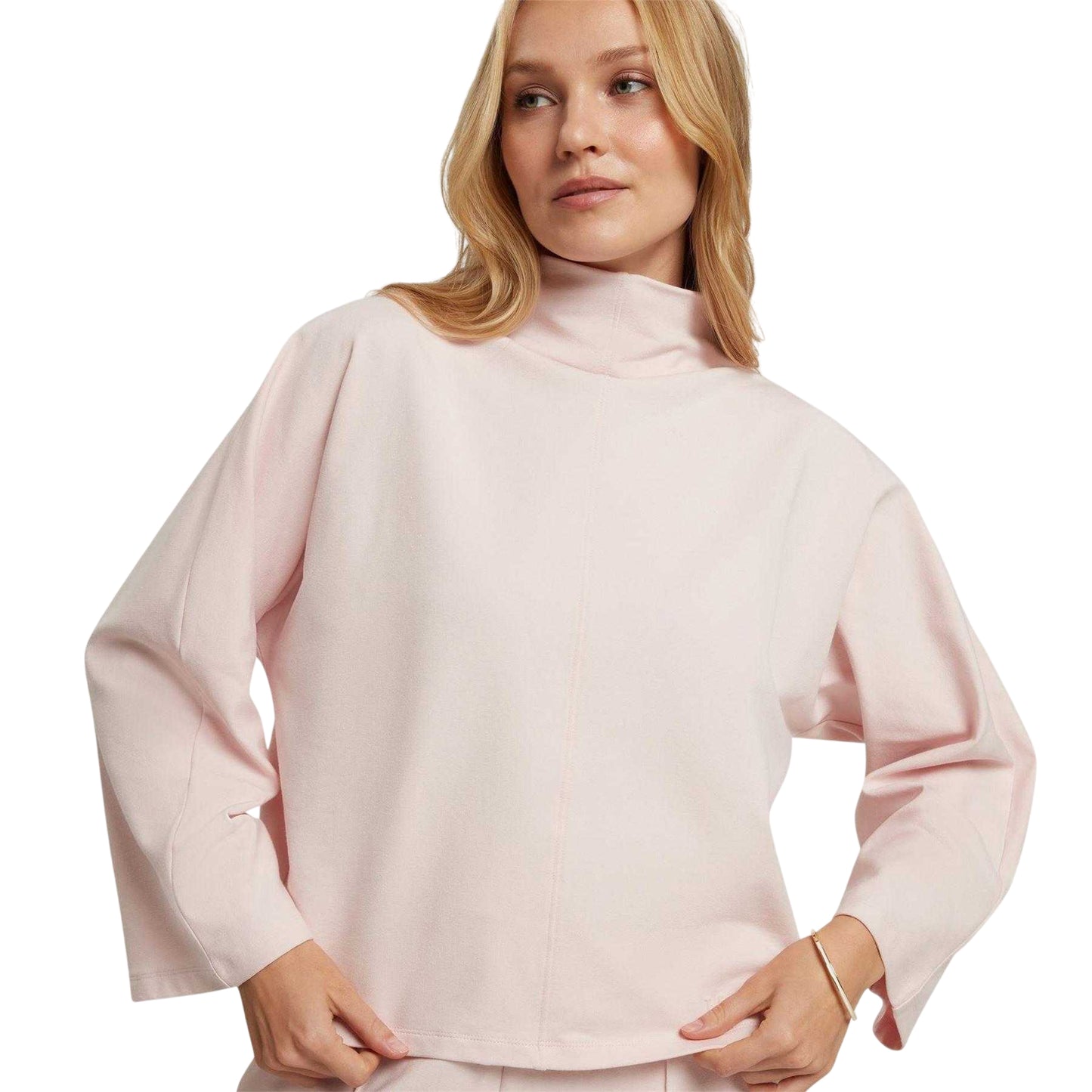 Pink - Side - Ted Baker Womens-Ladies Boxy Sweatshirt