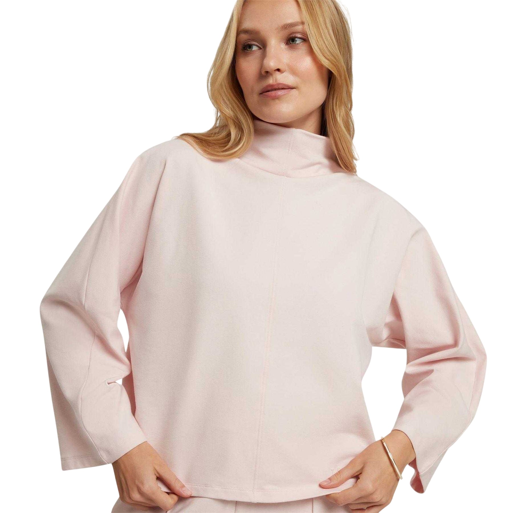Pink - Side - Ted Baker Womens-Ladies Boxy Sweatshirt