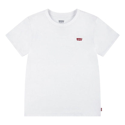 White - Front - Levis Childrens-Kids Batwing Logo Crew Neck T-Shirt