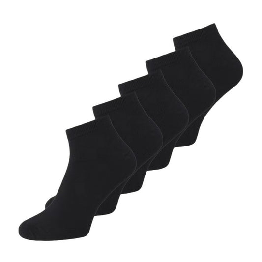 Black - Front - Jack And Jones Unisex Adult Dongo Ankle Socks (Pack of 5)