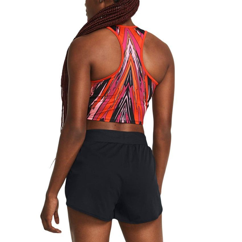 Black - Back - Under Armour Womens-Ladies Pro Runner Tank Top