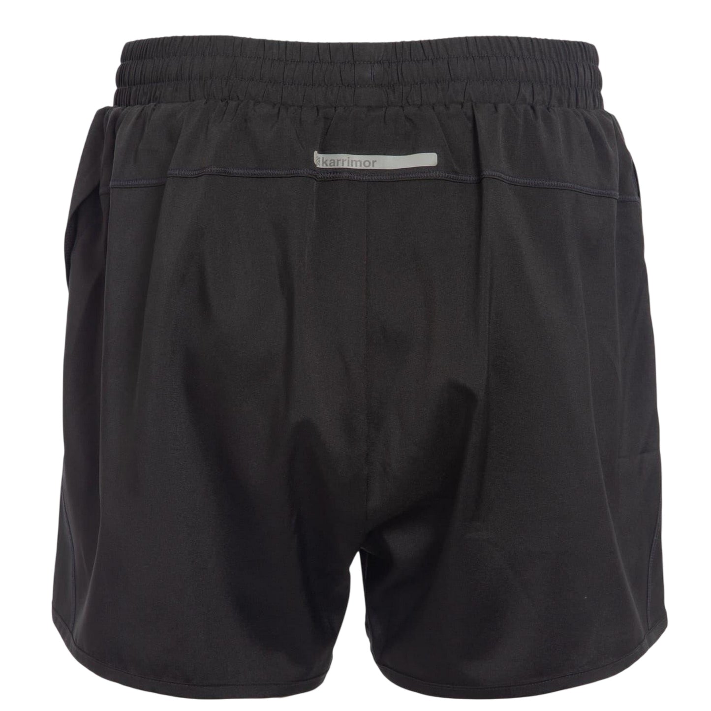 Black - Back - Karrimor Womens-Ladies 2 in 1 Running Shorts