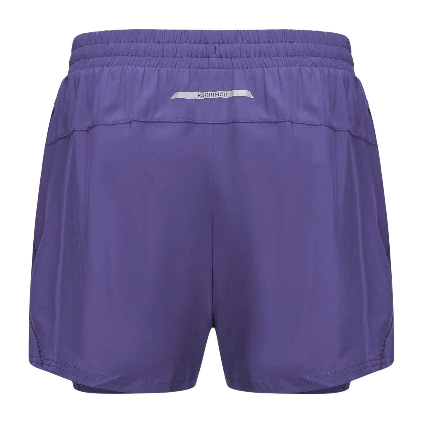 Purple - Back - Karrimor Womens-Ladies 2 in 1 Running Shorts