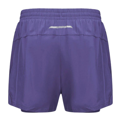 Purple - Back - Karrimor Womens-Ladies 2 in 1 Running Shorts