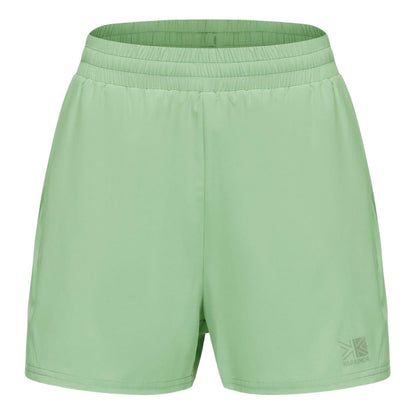 Sage Green - Front - Karrimor Womens-Ladies 2 in 1 Running Shorts
