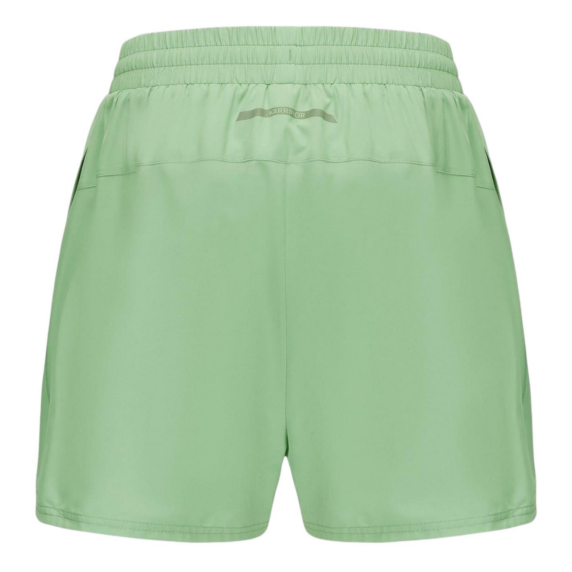 Sage Green - Back - Karrimor Womens-Ladies 2 in 1 Running Shorts