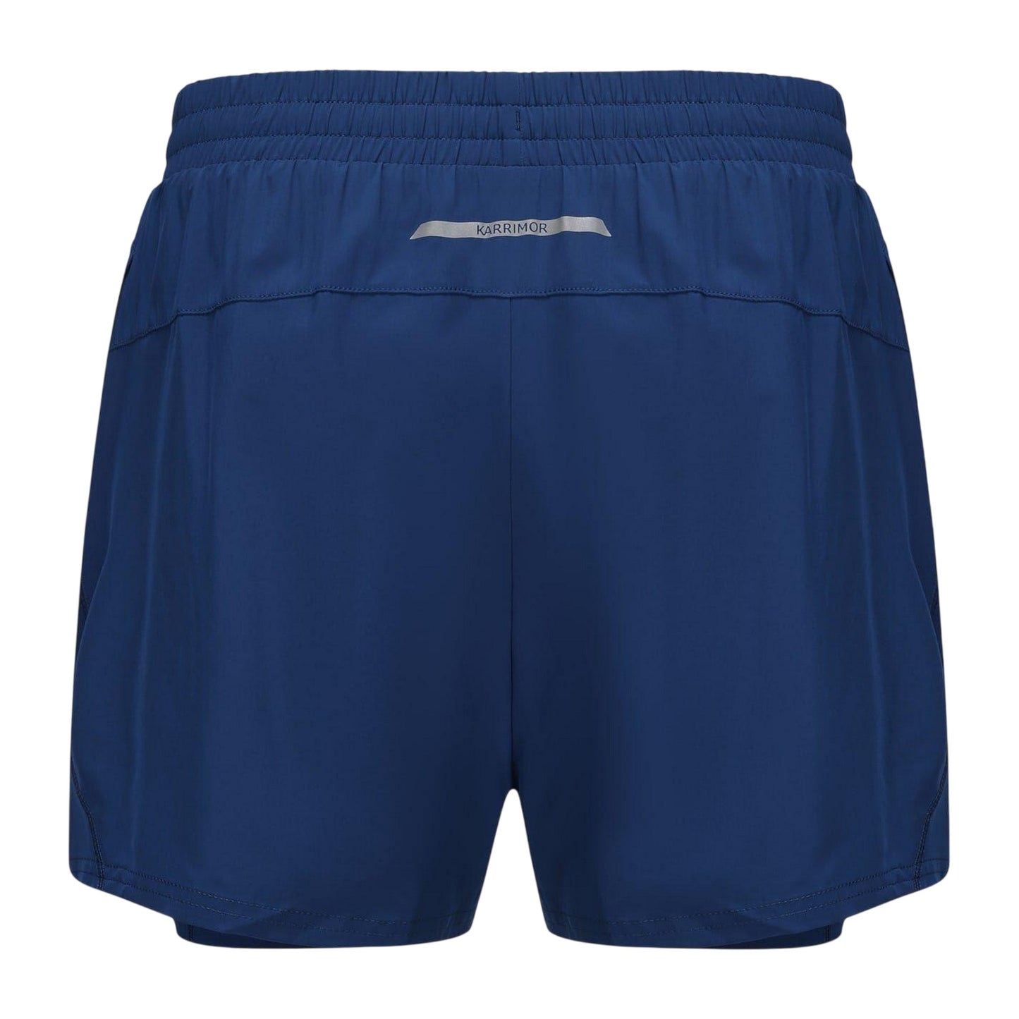 Navy - Back - Karrimor Womens-Ladies 2 in 1 Running Shorts