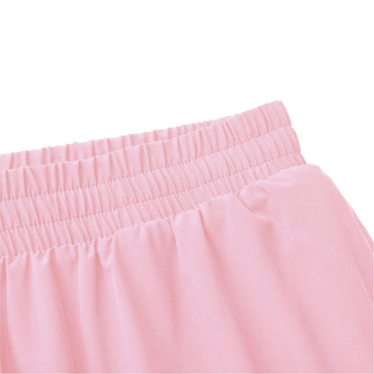 Pink Mist - Side - Karrimor Womens-Ladies 2 in 1 Running Shorts
