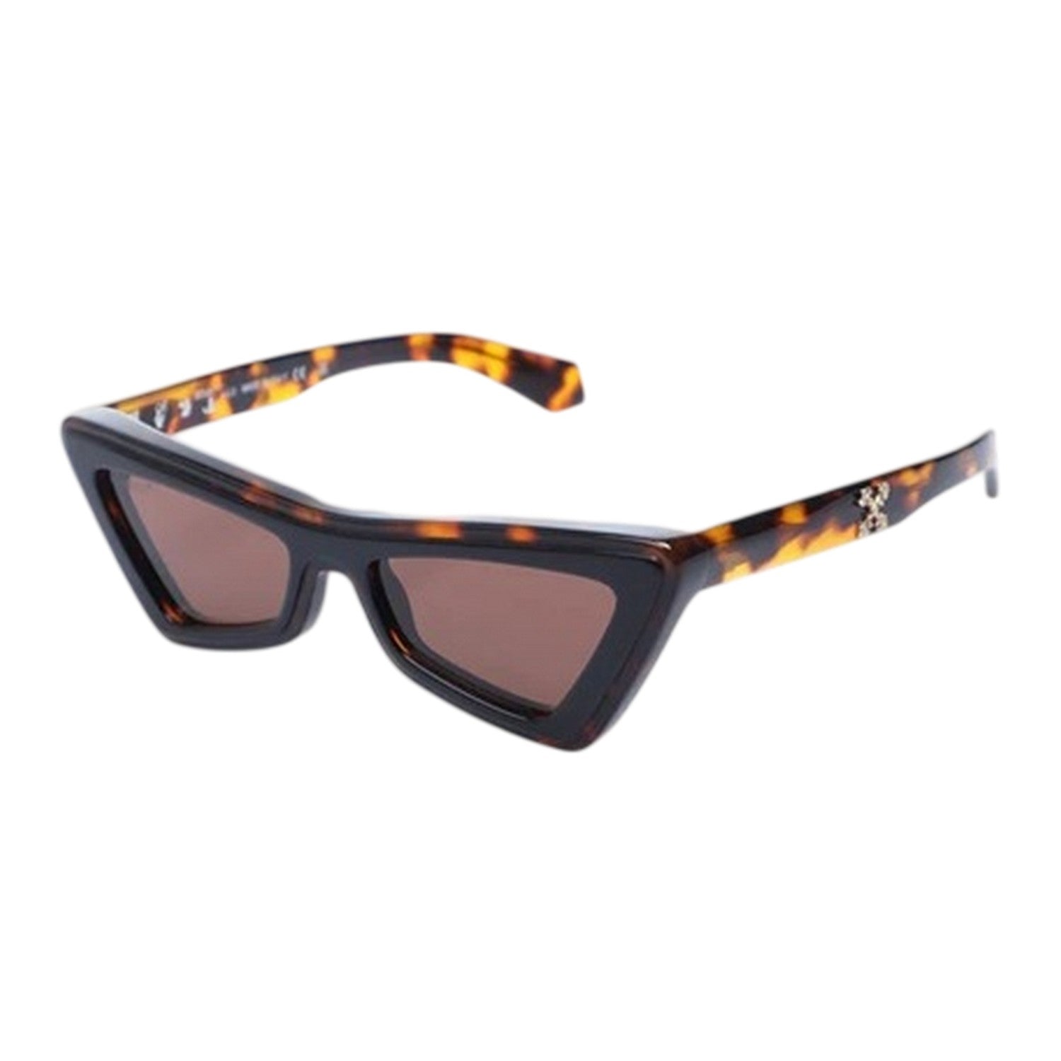 Havana Brown - Back - Off-White Womens-Ladies Artemisia Cat Eye Sunglasses