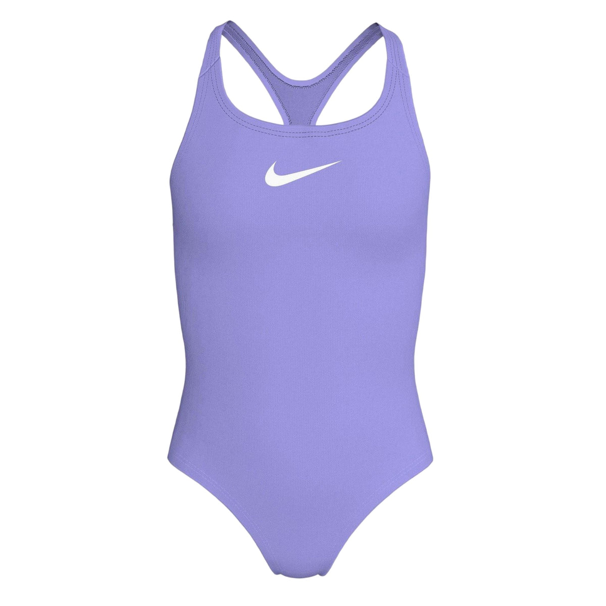 Light Thistle - Front - Nike Girls Essential Racerback One Piece Swimsuit