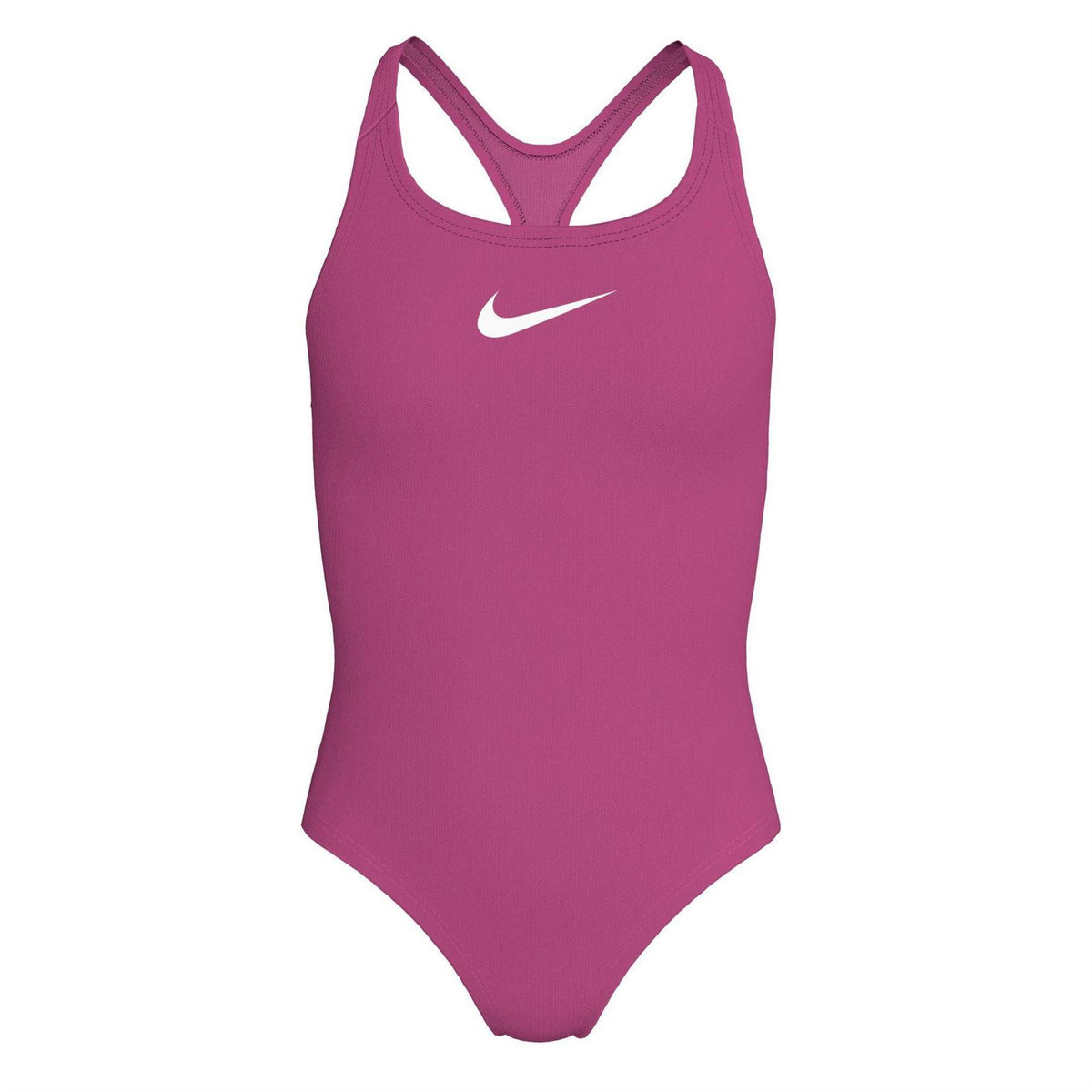 Desert Pink - Front - Nike Girls Essential Racerback One Piece Swimsuit