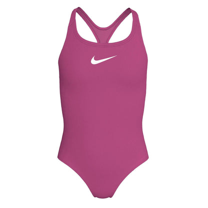Desert Pink - Front - Nike Girls Essential Racerback One Piece Swimsuit