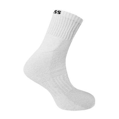 White - Back - Boss Unisex Adult Crew Socks