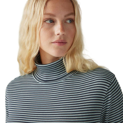 Navy Blazer - Side - Levis Womens-Ladies Turtle Neck Long-Sleeved Top
