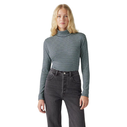 Navy Blazer - Lifestyle - Levis Womens-Ladies Turtle Neck Long-Sleeved Top