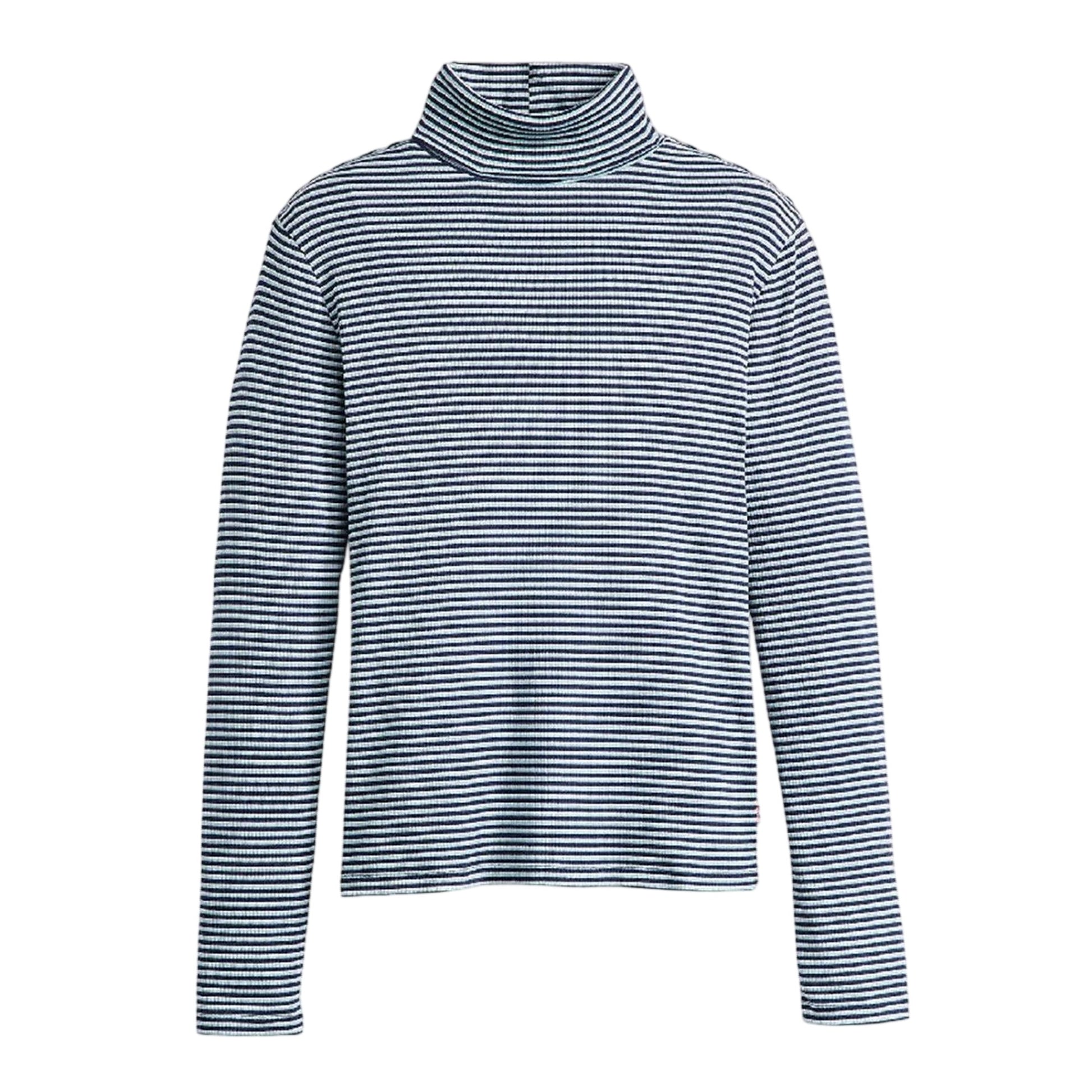 Navy Blazer - Front - Levis Womens-Ladies Turtle Neck Long-Sleeved Top