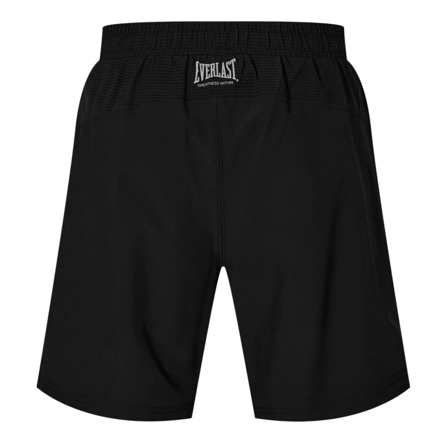 Black - Back - Everlast Mens Logo 2 in 1 Shorts