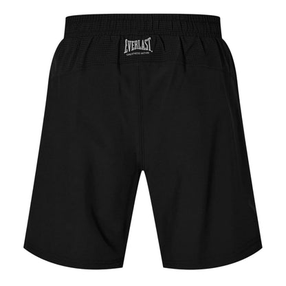 Black - Back - Everlast Mens Logo 2 in 1 Shorts