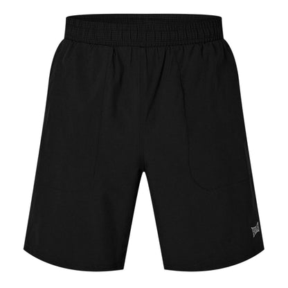 Black - Front - Everlast Mens Logo 2 in 1 Shorts