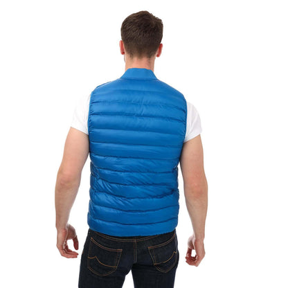 Blue - Back - Lacoste Mens Padded Water Repellent Puffer Gilet