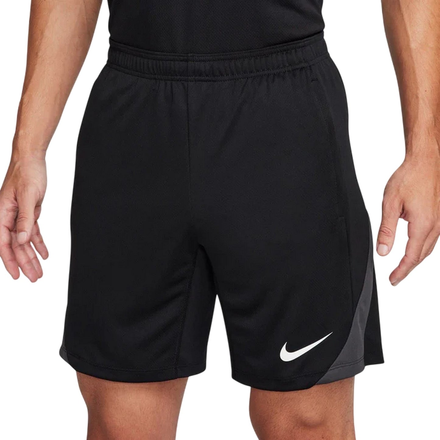 Black-White - Front - Nike Mens Strike Football Shorts