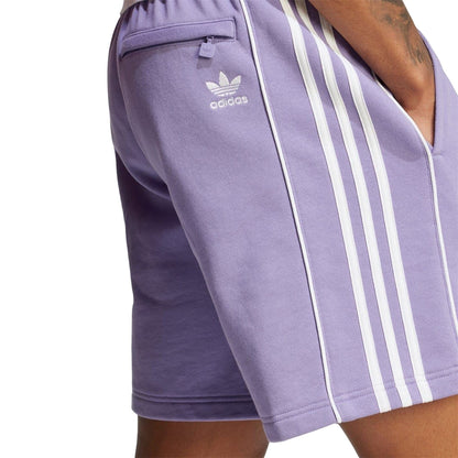 Lavender - Lifestyle - Adidas Mens Essential 3 Stripes Athletic Shorts