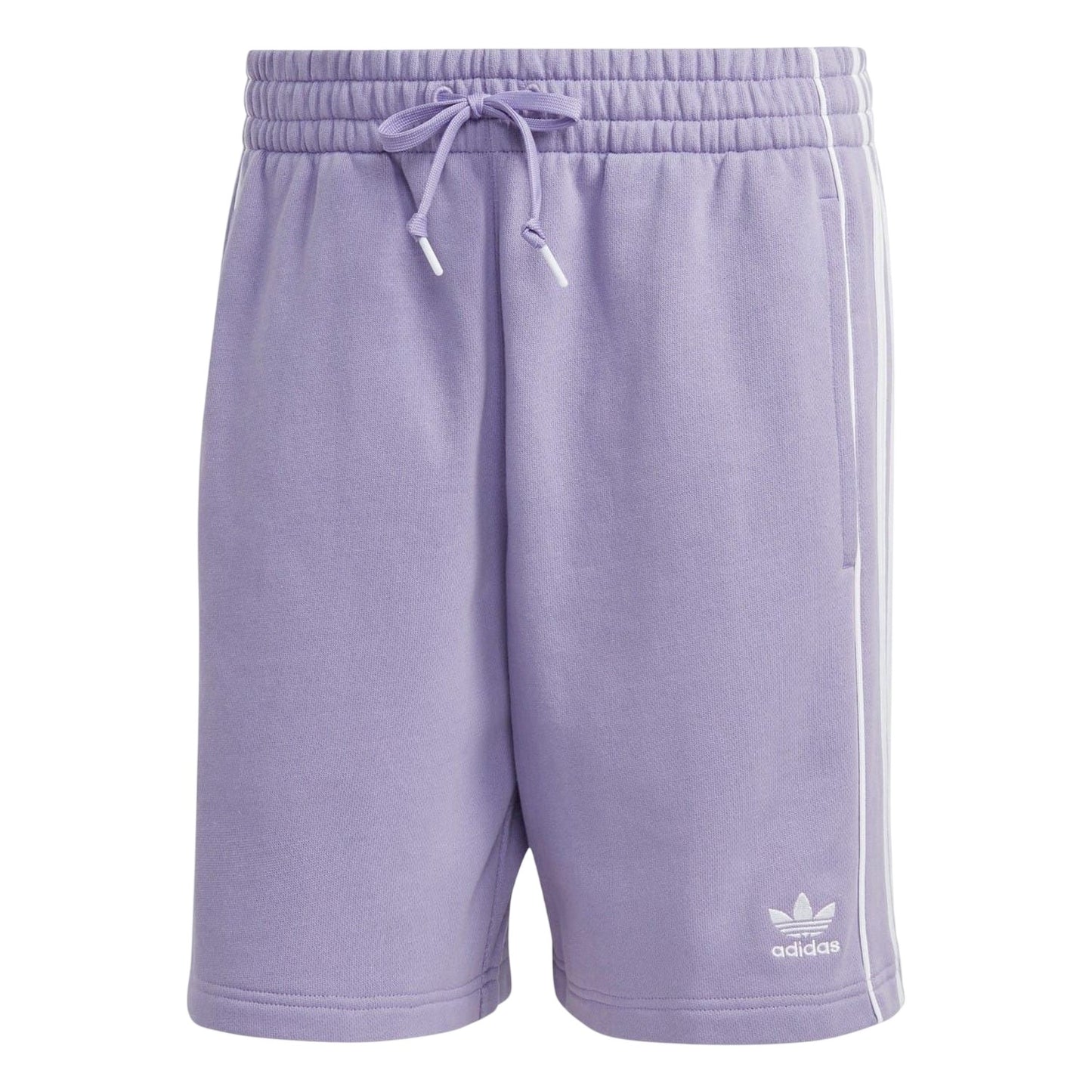 Lavender - Front - Adidas Mens Essential 3 Stripes Athletic Shorts