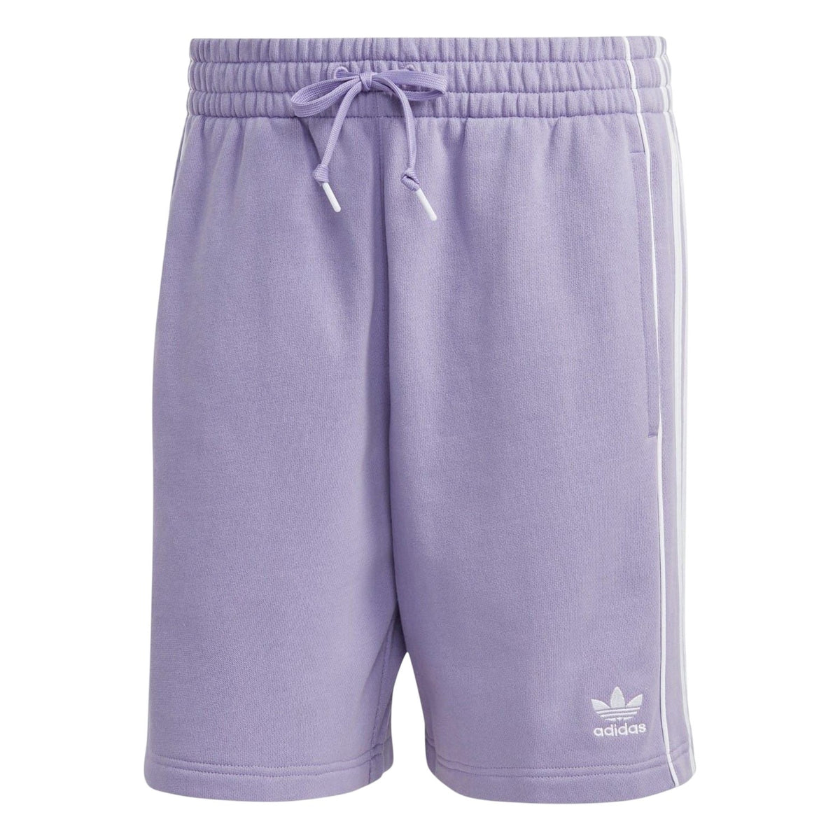 Lavender - Front - Adidas Mens Essential 3 Stripes Athletic Shorts