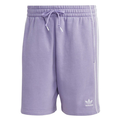 Lavender - Front - Adidas Mens Essential 3 Stripes Athletic Shorts