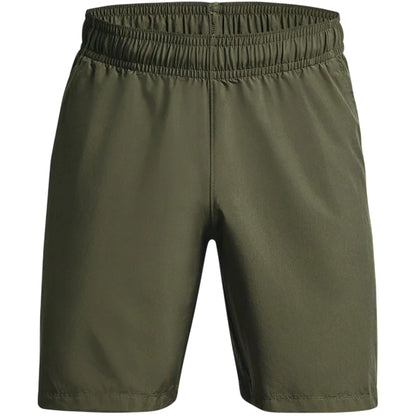 Green - Front - Under Armour Mens Wordmarks Woven Tech Shorts