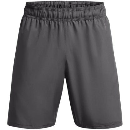 Grey-Black - Front - Under Armour Mens Wordmarks Woven Tech Shorts