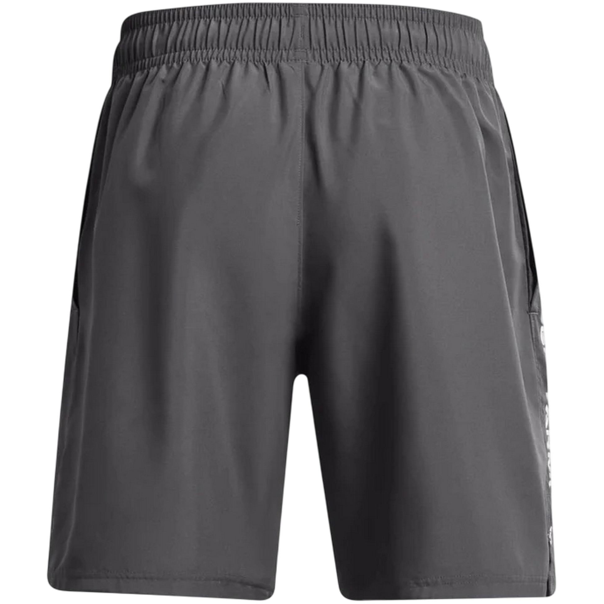Grey-Black - Back - Under Armour Mens Wordmarks Woven Tech Shorts