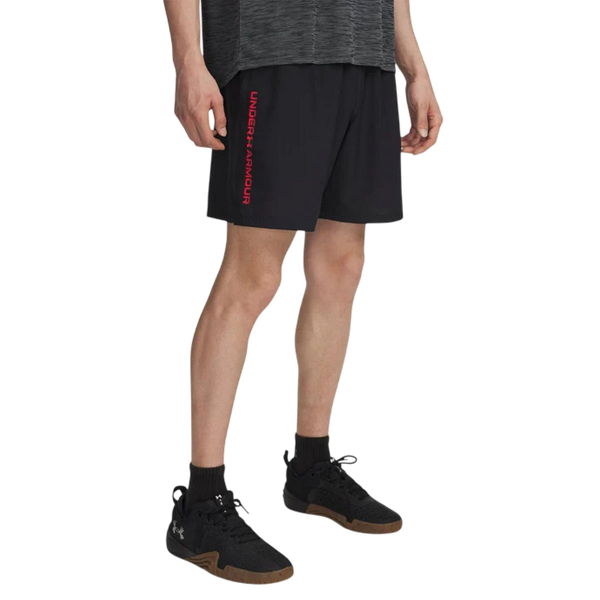 Black - Front - Under Armour Mens Wordmarks Woven Tech Shorts