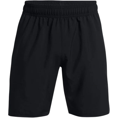 Black-White - Front - Under Armour Mens Wordmarks Woven Tech Shorts