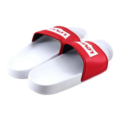 Red-White - Back - Levis Boys Batwing Logo Sliders
