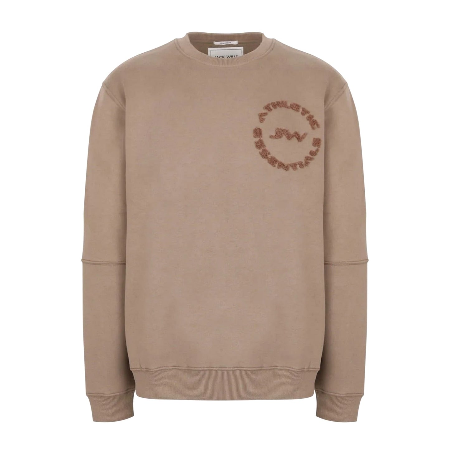 Fawn - Front - Jack Wills Mens Bouclé Sweatshirt