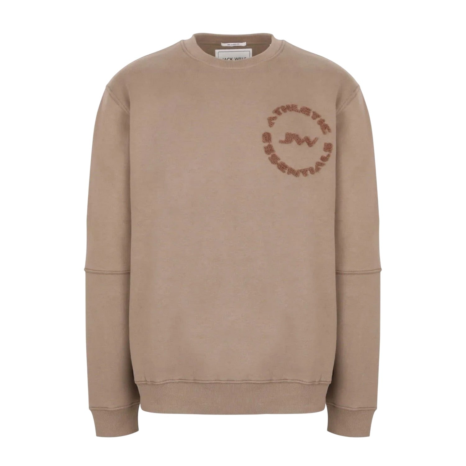 Fawn - Front - Jack Wills Mens Bouclé Sweatshirt