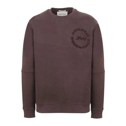 Black Coffee - Front - Jack Wills Mens Bouclé Sweatshirt