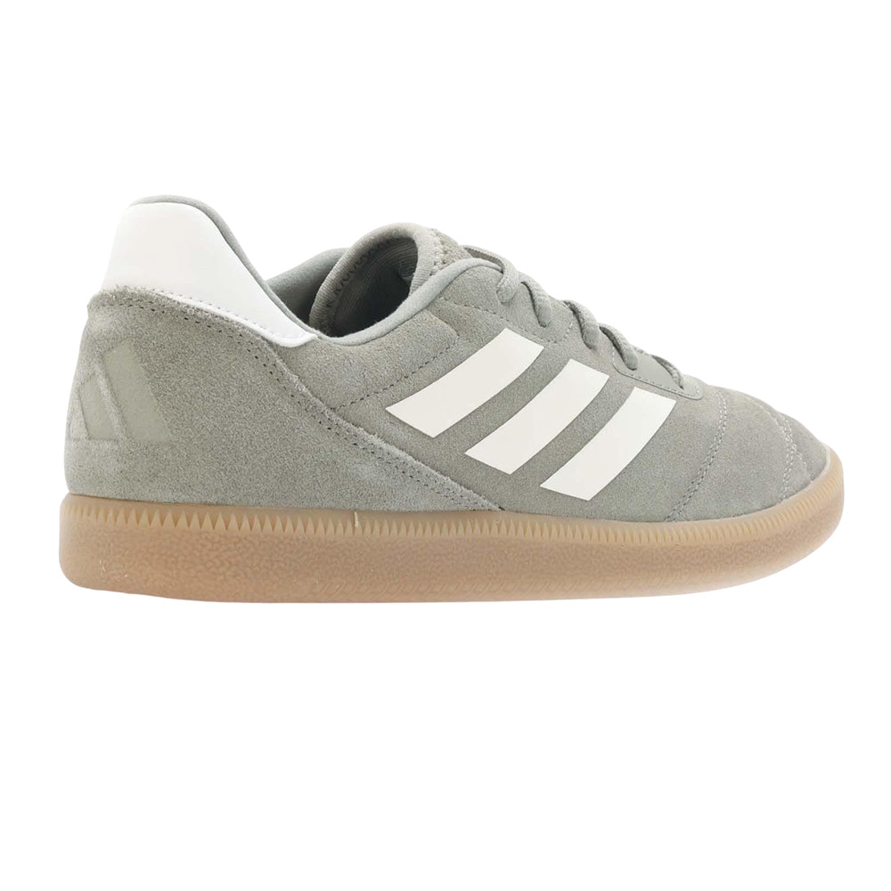 Silver-White - Back - Adidas Mens Sala Suede Court Trainers