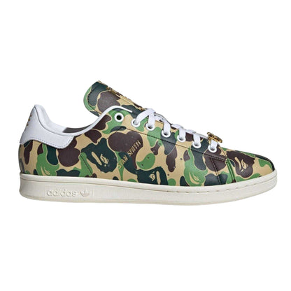 White - Front - Adidas Mens Stan Smith Leather Trainers