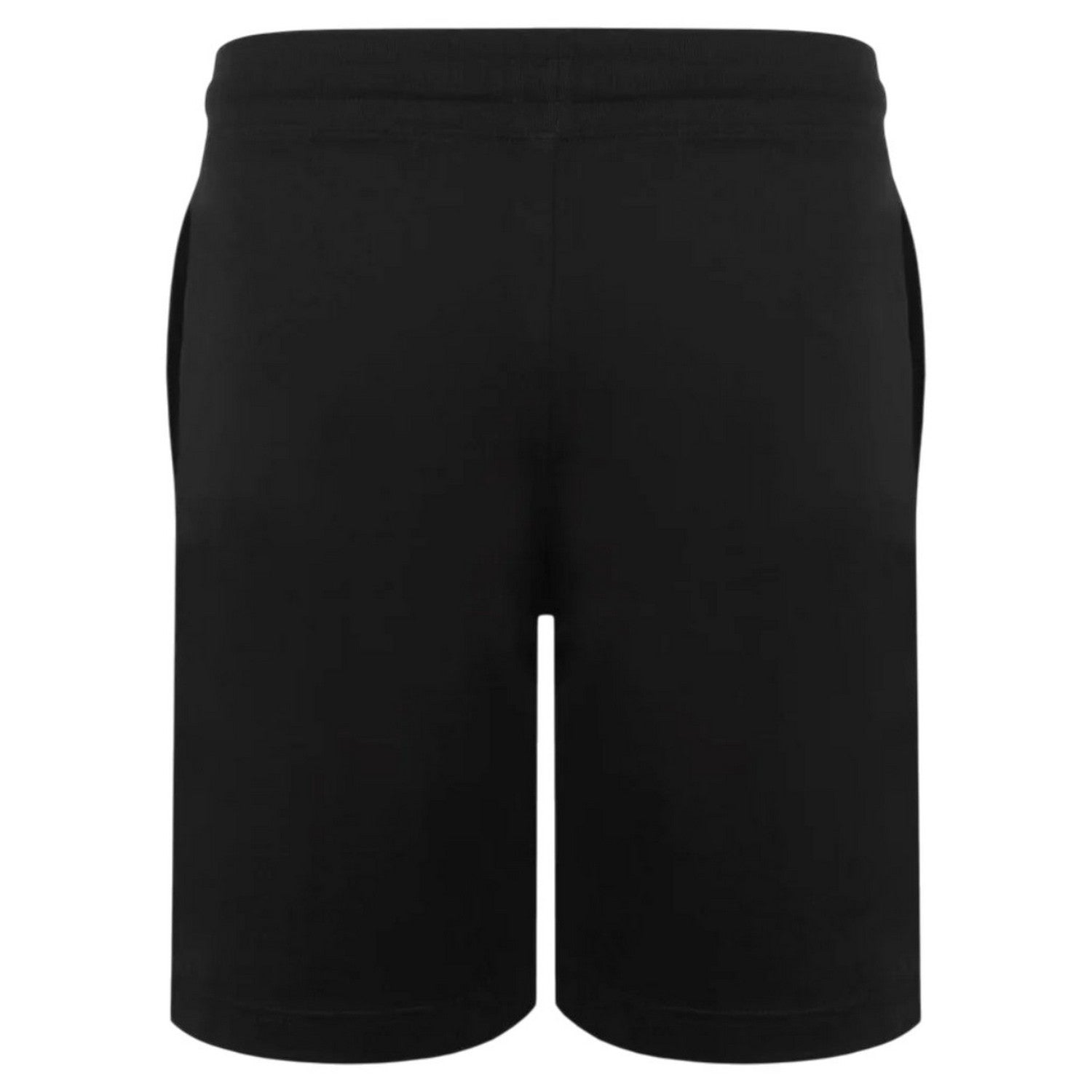 Black - Back - Lonsdale Mens Jersey Lounge Shorts