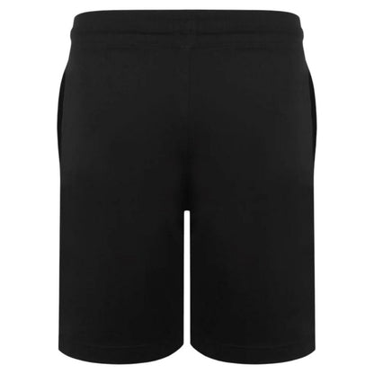 Black - Back - Lonsdale Mens Jersey Lounge Shorts